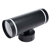 ARBOTANTE PARA PARED REFLEX 2 NEGRO, 6.5W, BASE GU10(x2) INT