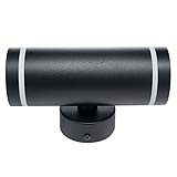 ARBOTANTE PARA PARED REFLEX 2 NEGRO, 6.5W, BASE GU10(x2) INT