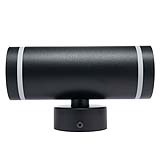 ARBOTANTE PARA PARED REFLEX 2 NEGRO, 6.5W, BASE GU10(x2) INT