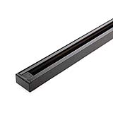 RIEL ELÉCTRICO SOBREPONER HS NEGRO, 1 METRO