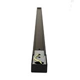 RIEL ELÉCTRICO SOBREPONER HS NEGRO, 1 METRO