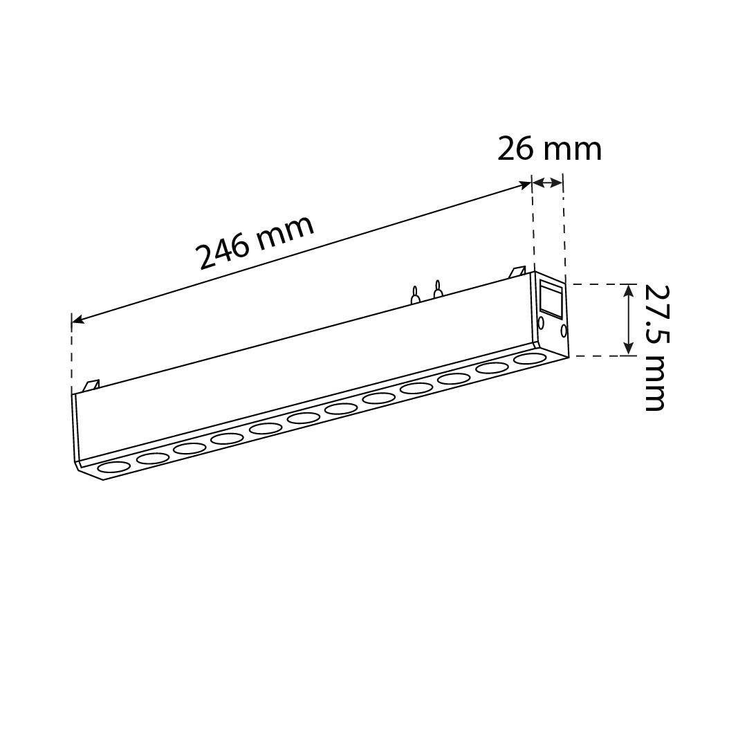 LUMINARIO HS-ION GRILLE LIGHT BLANCO, 12W 5000K, 1080LM