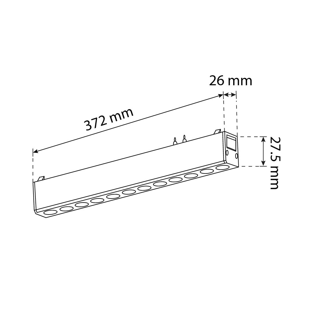 LUMINARIO HS-ION GRILLE LIGHT NEGRO, 18W 4000K, 1587LM