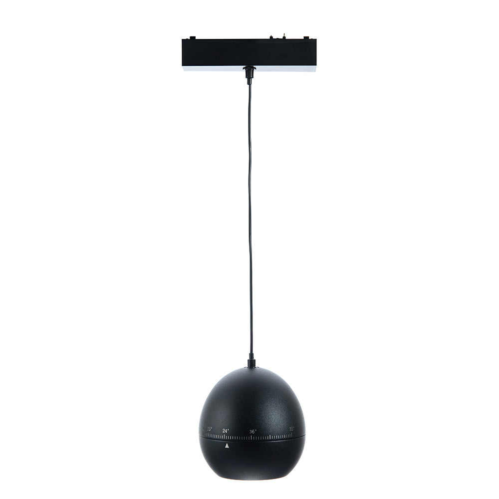 LUMINARIO HS-ION APPLE ADJ. ZOOM NEGRO, 10W, 3000K, 940LM