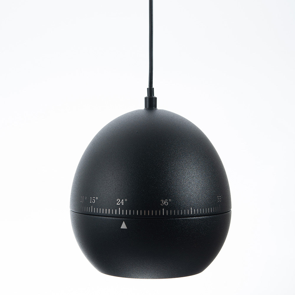 LUMINARIO HS-ION APPLE ADJ. ZOOM NEGRO, 10W, 3000K, 940LM