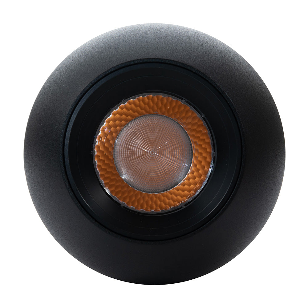 LUMINARIO HS-ION APPLE ADJ. ZOOM NEGRO, 10W, 3000K, 940LM