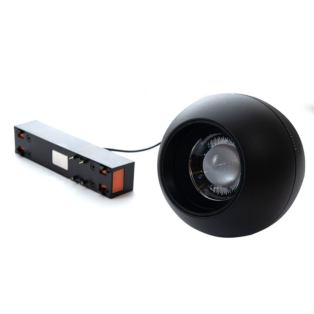 LUMINARIO HS-ION APPLE ADJ. ZOOM NEGRO, 10W, 3000K, 940LM