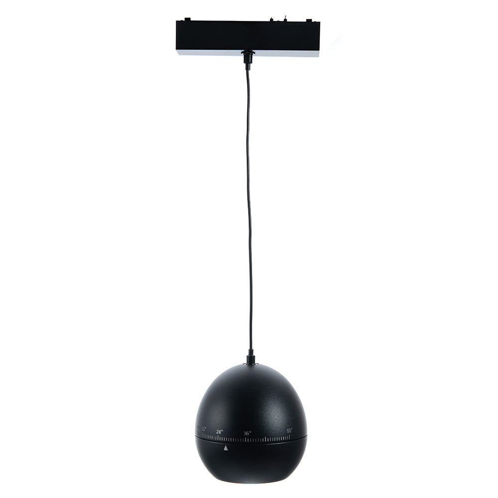 LUMINARIO HS-ION APPLE ADJ. ZOOM NEGRO, 10W, 5000K, 940LM