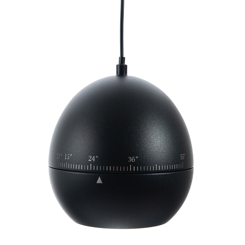 LUMINARIO HS-ION APPLE ADJ. ZOOM NEGRO, 10W, 5000K, 940LM
