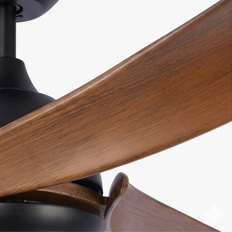 VENTILADOR DE TECHO CON LUZ LED 56" BLACK SOLEIL 6 VELOCIDADES CCT