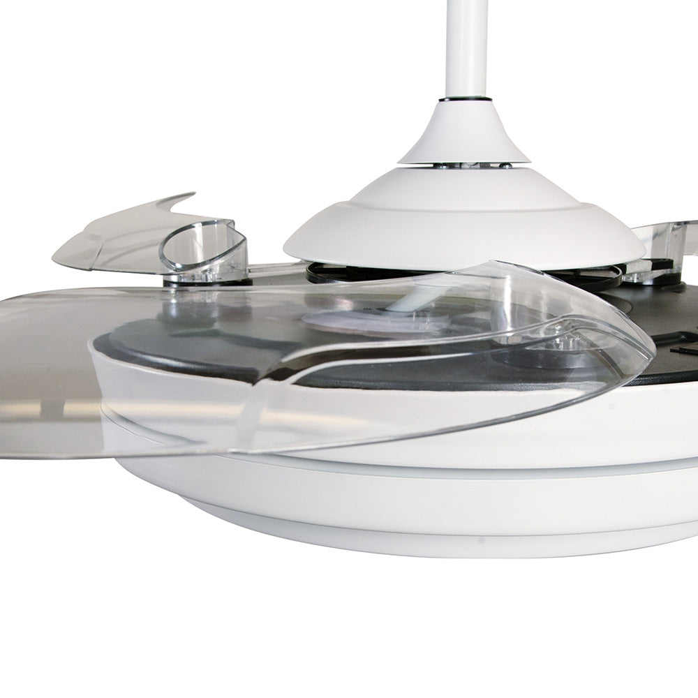 VENTILADOR DE TECHO CON LUZ LED 42" WA, RETRACTIL, CCT