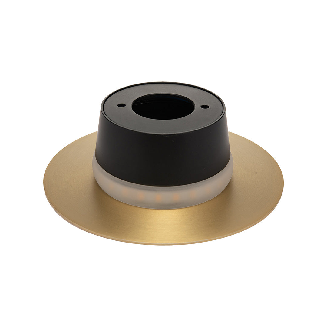 ARBOTANTE DORADO PARA PARED HALO 10W, LUZ CÁLIDA, 567 LM