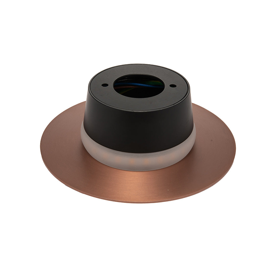ARBOTANTE COBRE PARA PARED HALO 10W, LUZ CÁLIDA, 567 LM