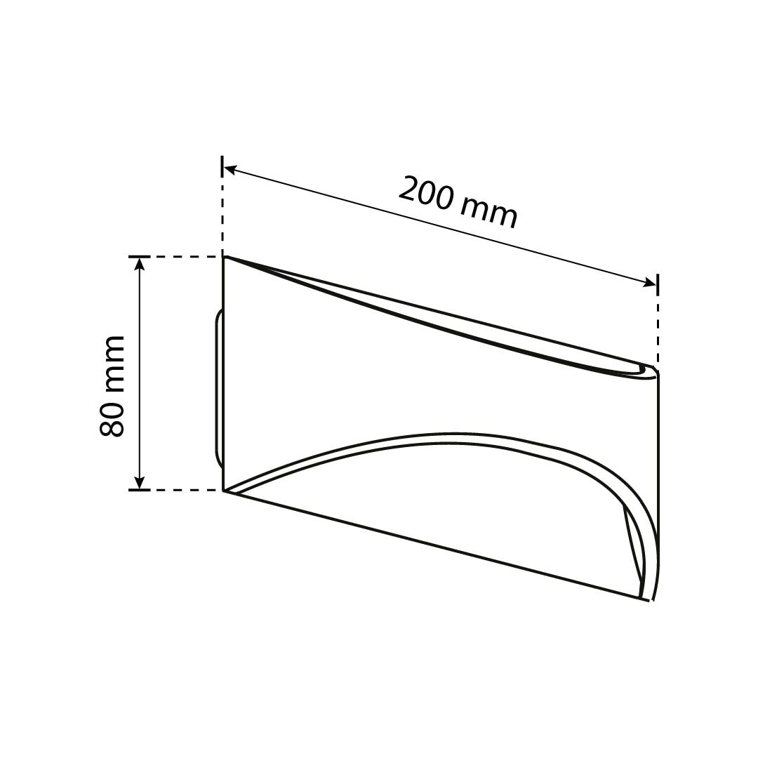 ARBOTANTE PARA PARED BX NEGRO 6W, LUZ CÁLIDA 720LM, EXTERIOR