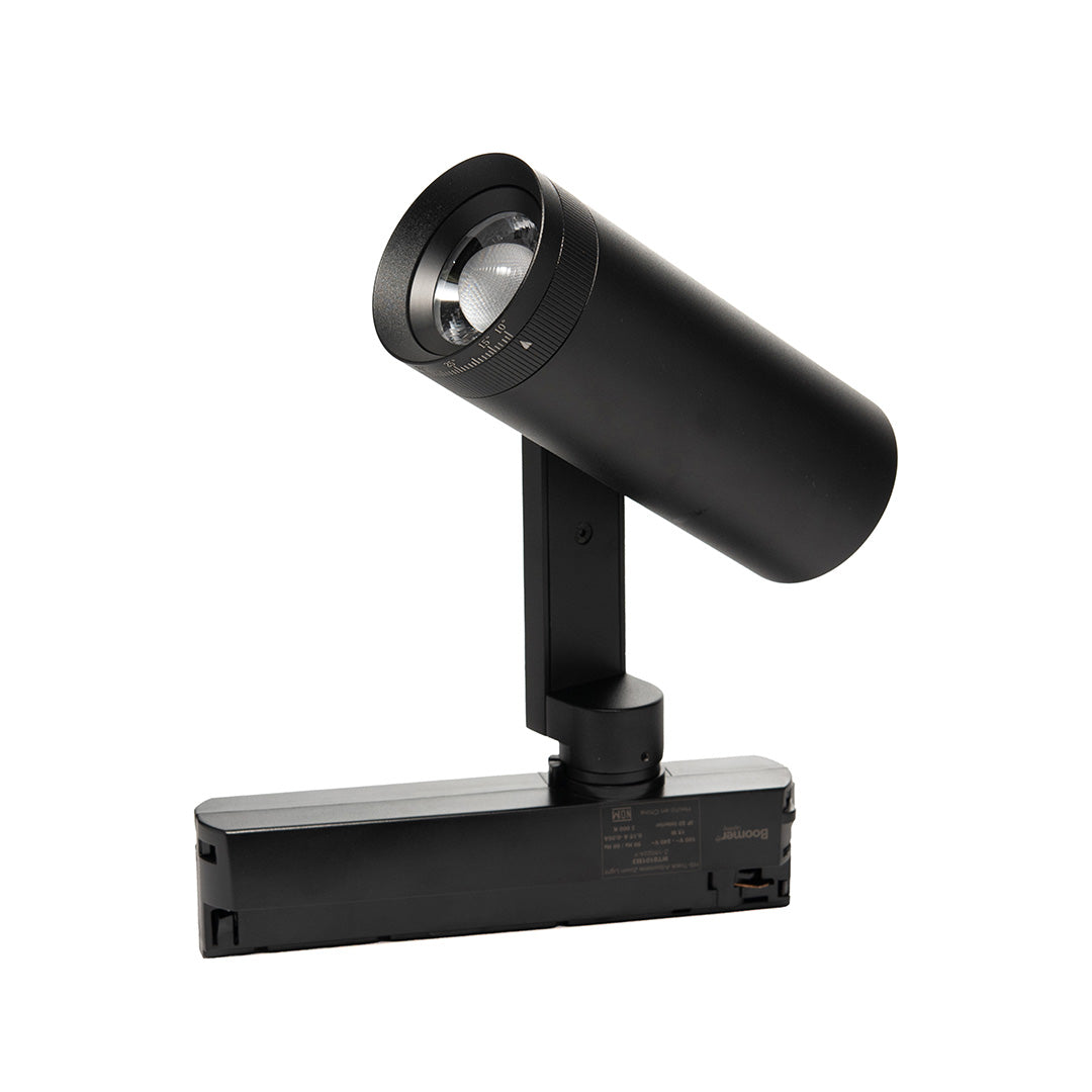 LUMINARIA PARA RIEL ELECTRICO 3 WIRES NEGRO ZOOM 15W 3000K