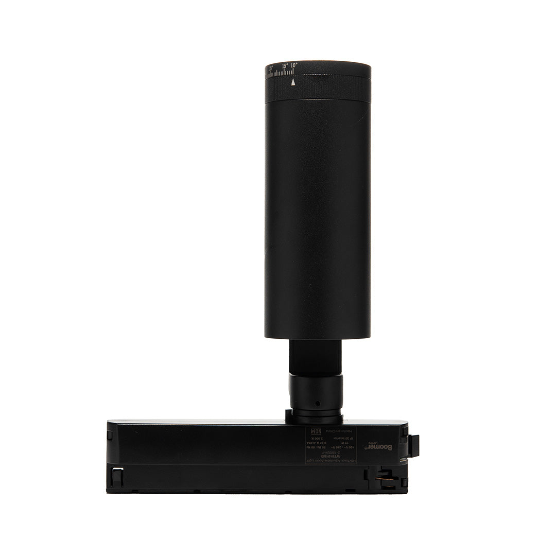 LUMINARIA PARA RIEL ELECTRICO 3 WIRES NEGRO ZOOM 15W 3000K