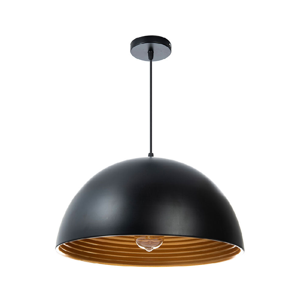 LÁMPARA COLGANTE MASSIMA NEGRO, 15 W, BASE E27, INTERIOR, AL