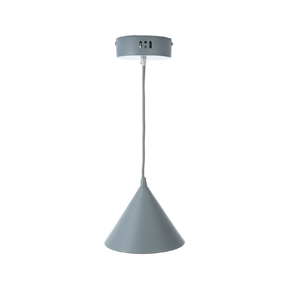 LÁMPARA COLGANTE ENZO GRIS, 8 W, LUZ CÁLIDA, INTERIOR, AL