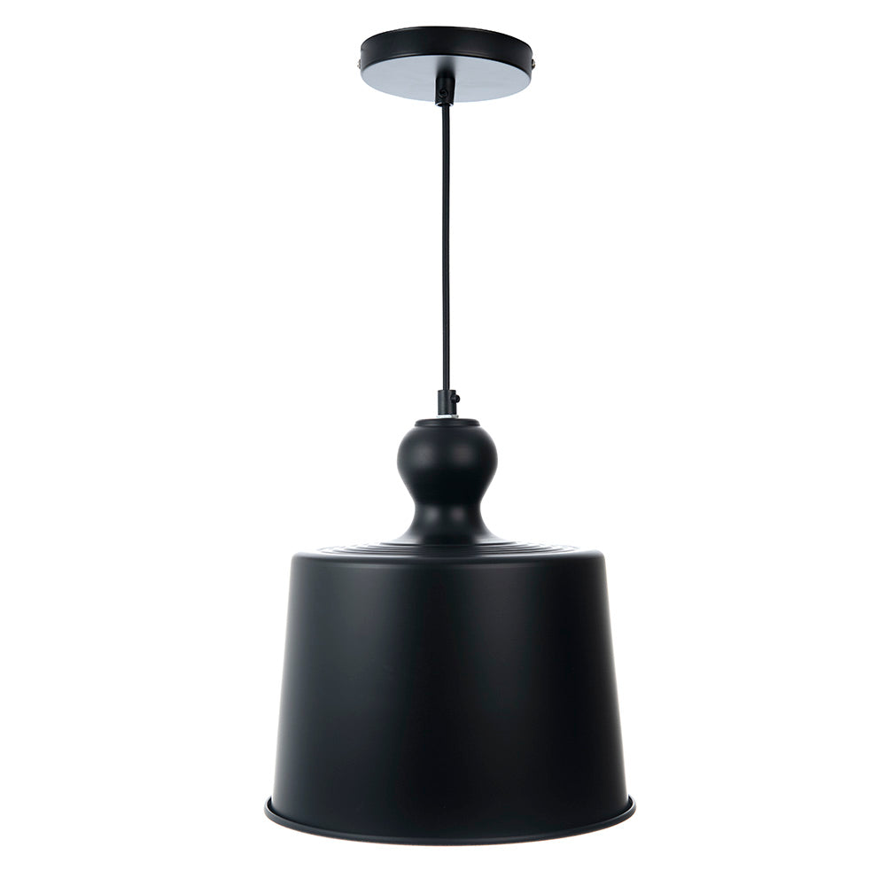 LÁMPARA COLGANTE GIANNI NEGRO, 15 W, BASE E27, INTERIOR, AL