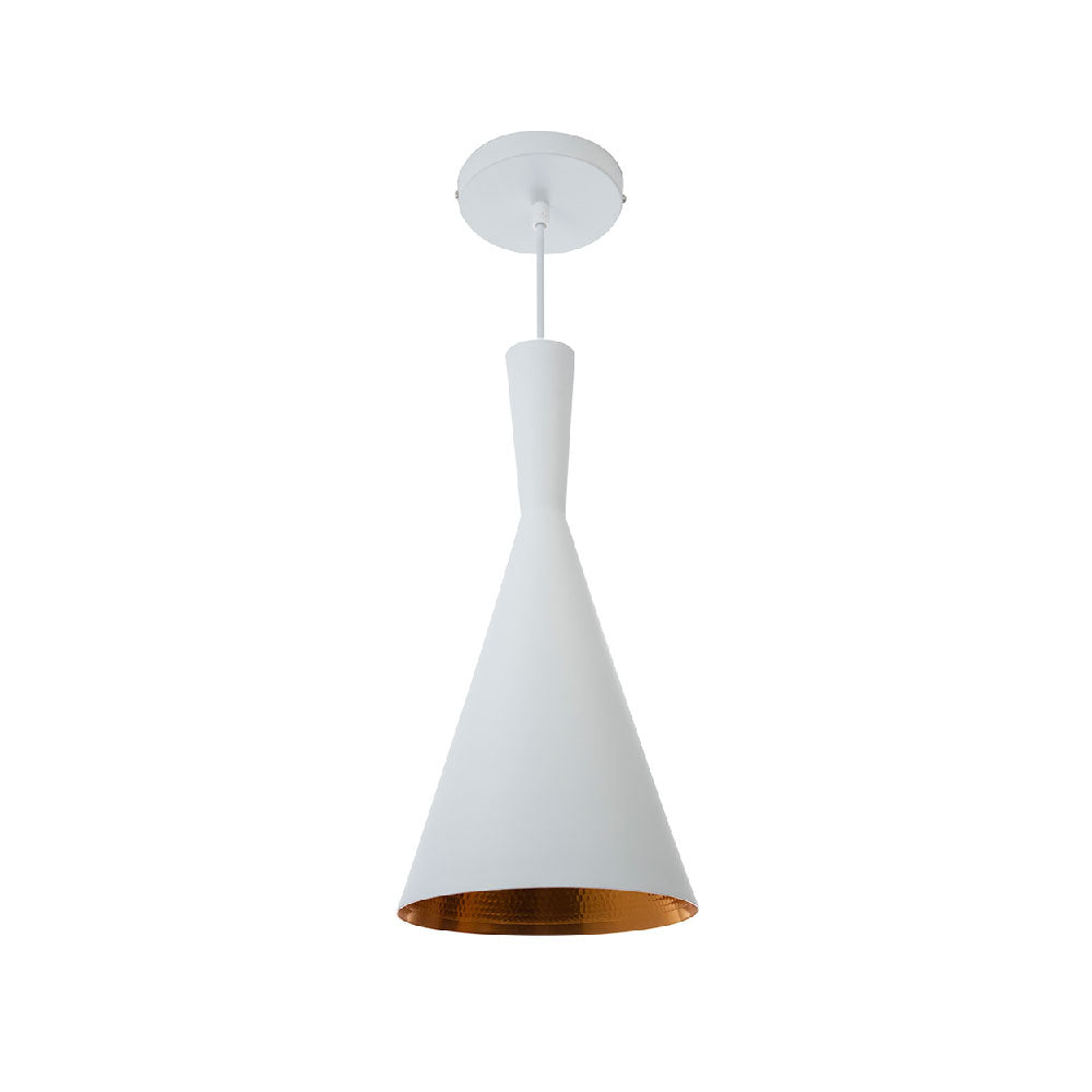 LÁMPARA COLGANTE ROCCO BLANCO, 15 W, BASE E27, INTERIOR, AL