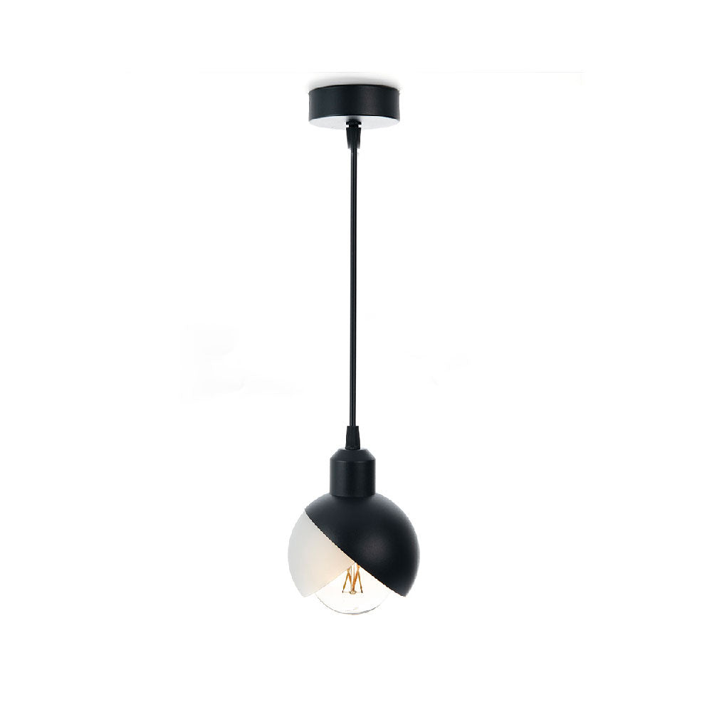 LÁMPARA COLGANTE LANTAAR NEGRO, 15 W, BASE E27, INTERIOR, AL