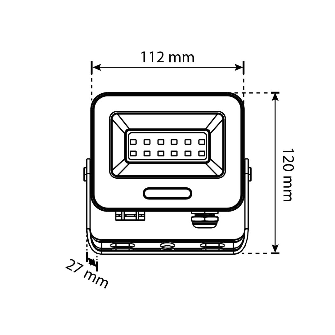 REFLECTOR PROYECTOR STD 20W, 6500K, 2000LM, IK07