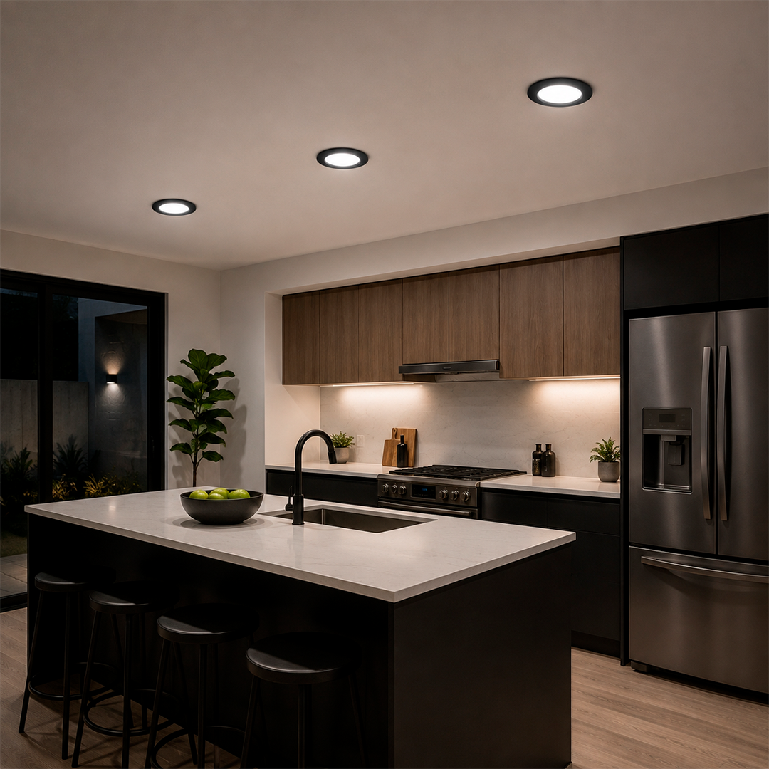 EMPOTRABLE LED NEGRO ATENUABLE DE 10W LUZ NEUTRA 1050 LM