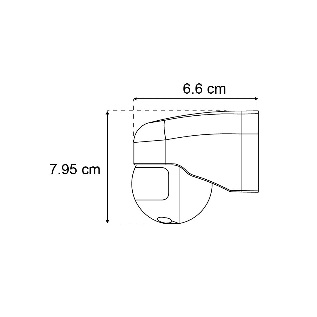 SENSOR DE MOVIMIENTO PIR PARA PARED 200W 180 GRADOS