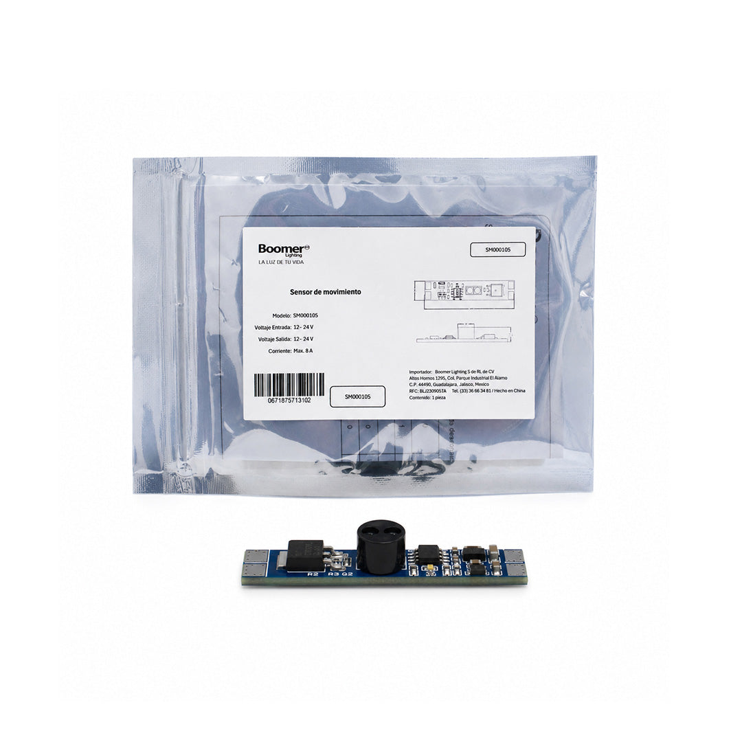SENSOR DE MOVIMIENTO ON OFF PIR PARA TIRA LED 12V 24V 192W