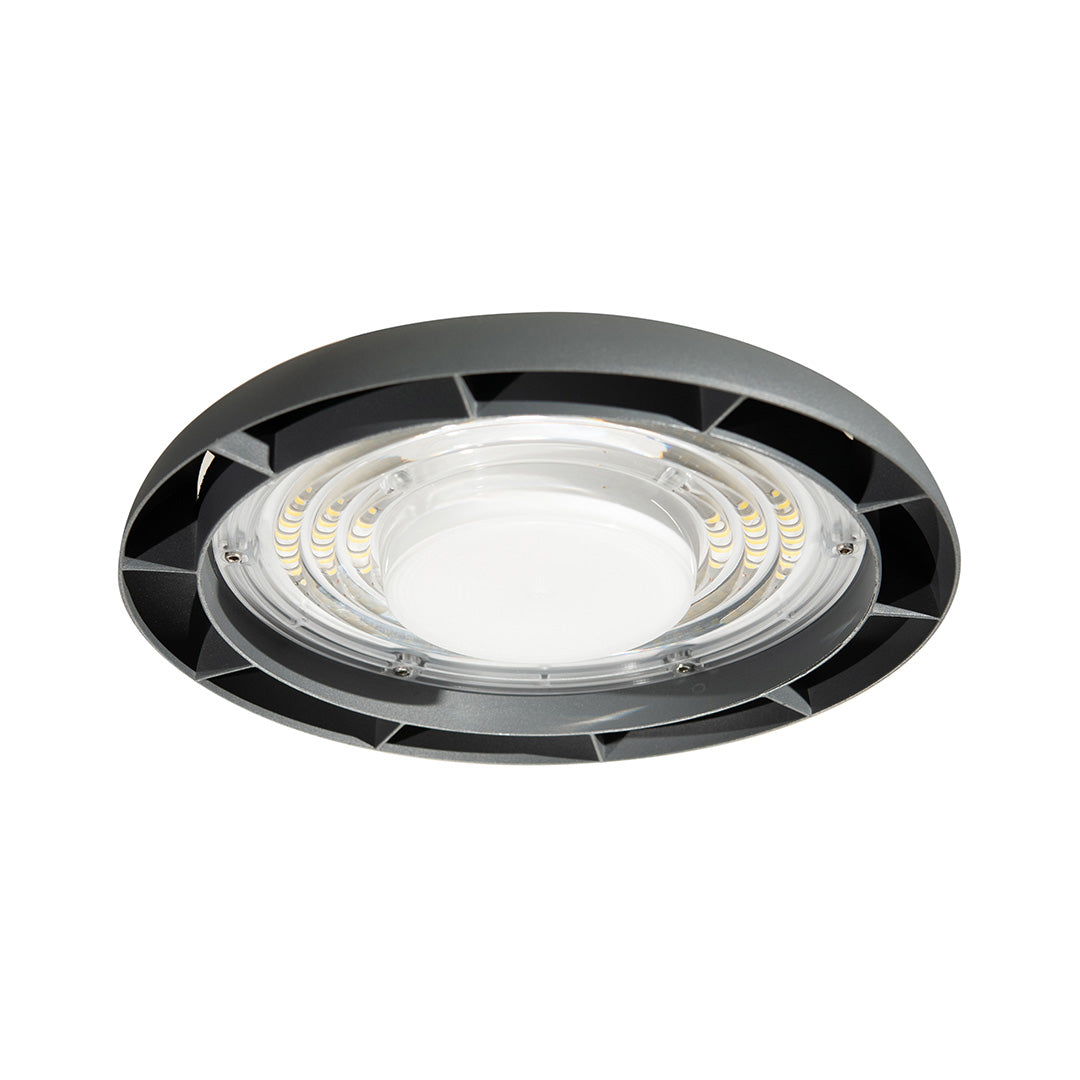 LÁMPARA CAMPANA UFO LED HIGHBAY 100W LUZ FRÍA IP65, 11000 LM
