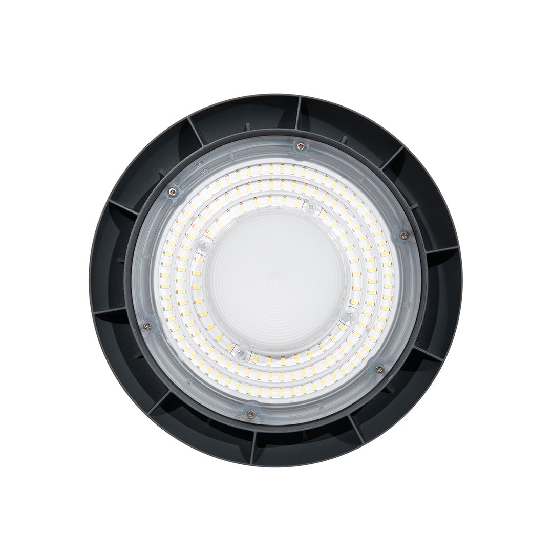 LÁMPARA CAMPANA UFO LED HIGHBAY 100W LUZ FRÍA IP65, 11000 LM