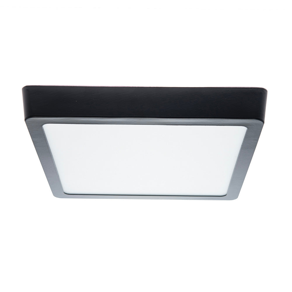 PANEL LED CUADRADO NEGRO 18W 6500K 1260LM SOBREPONER IP20