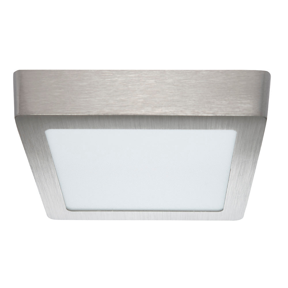 PANEL LED CUADRADO SATÍN PARA SOBREPONER, 12W, LUZ FRÍA