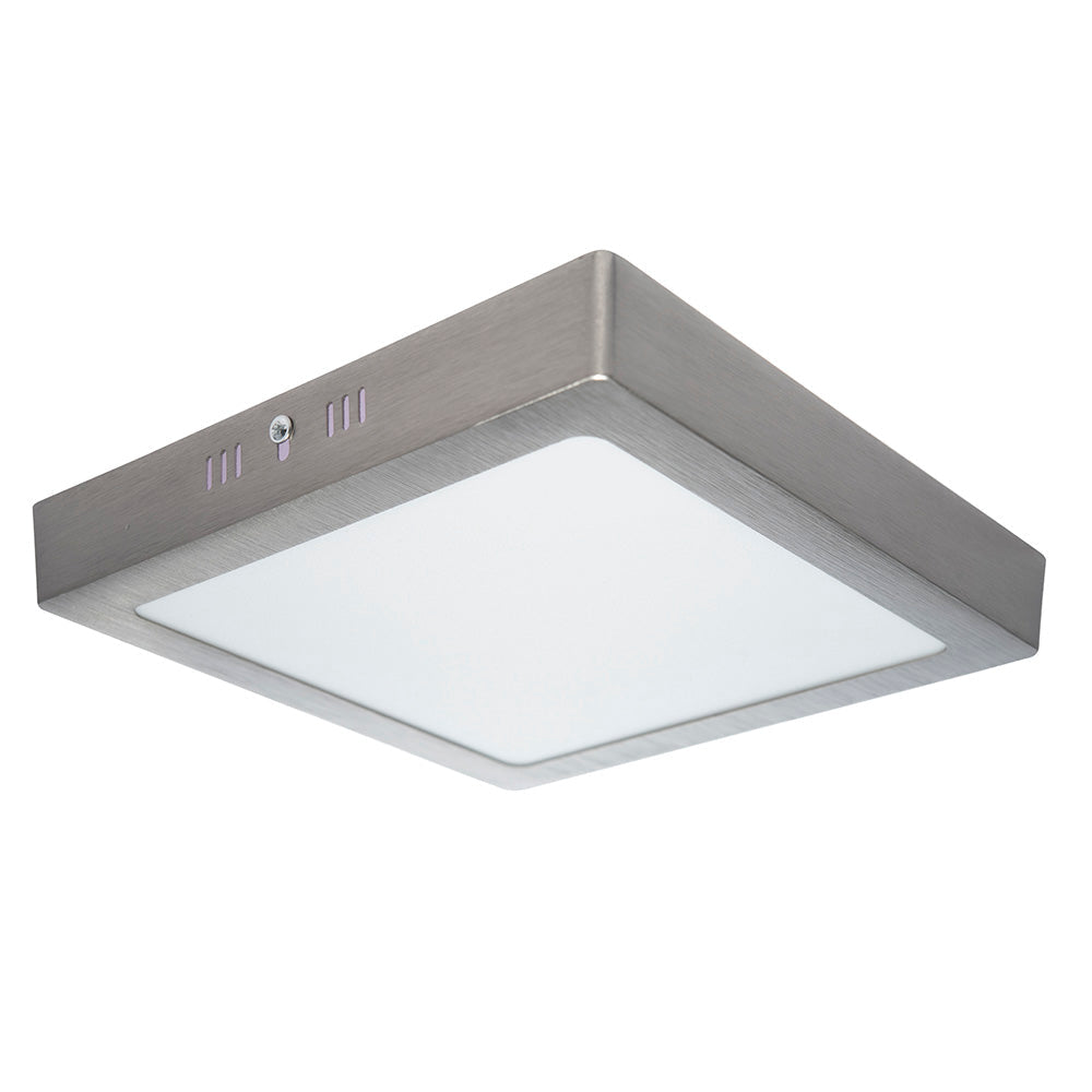 PANEL LED CUADRADO SATÍN PARA SOBREPONER, 18W, 1260LM