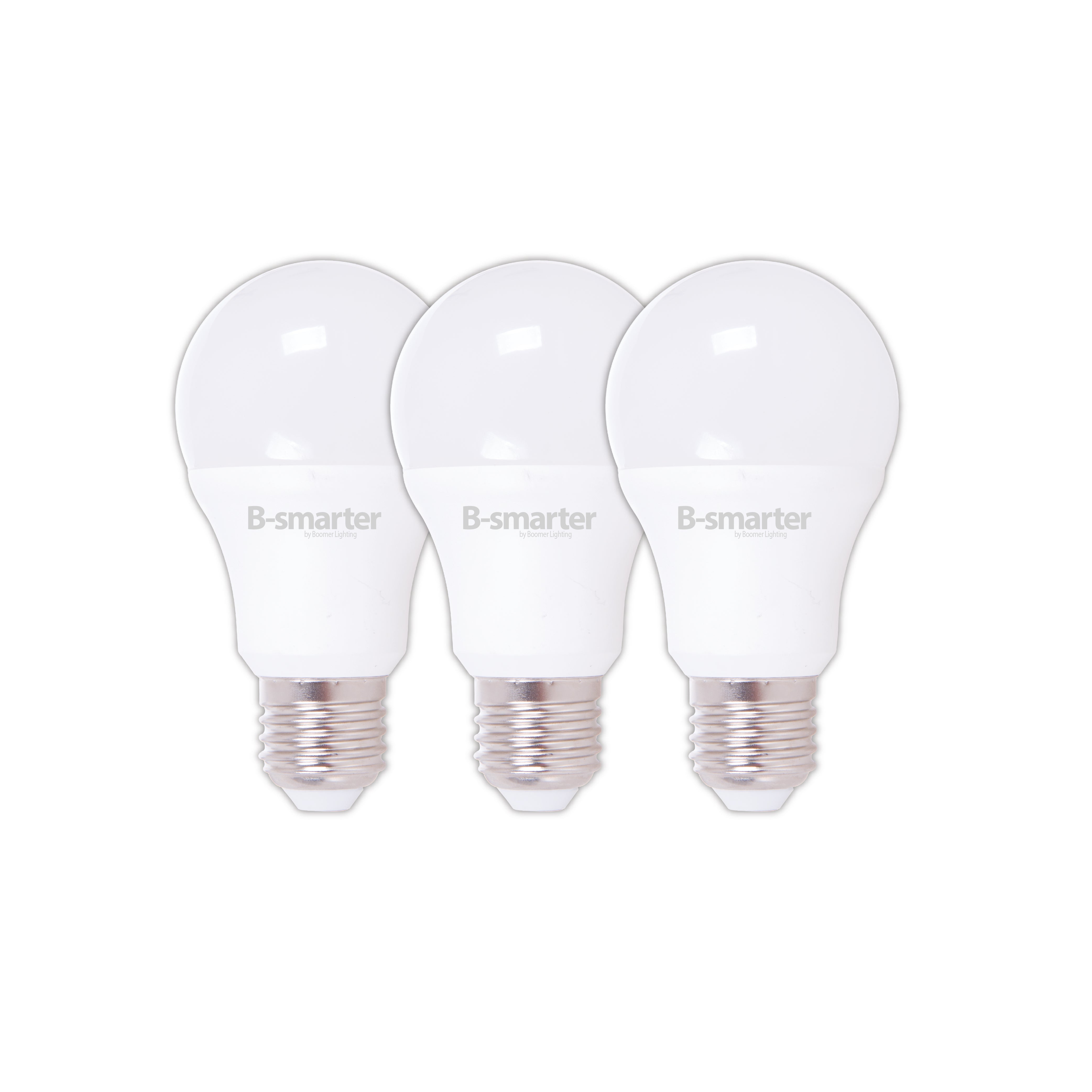 PAQUETE DE 3 FOCOS A19 SMART, 10W, RGB, CCT, MANEJO POR APP