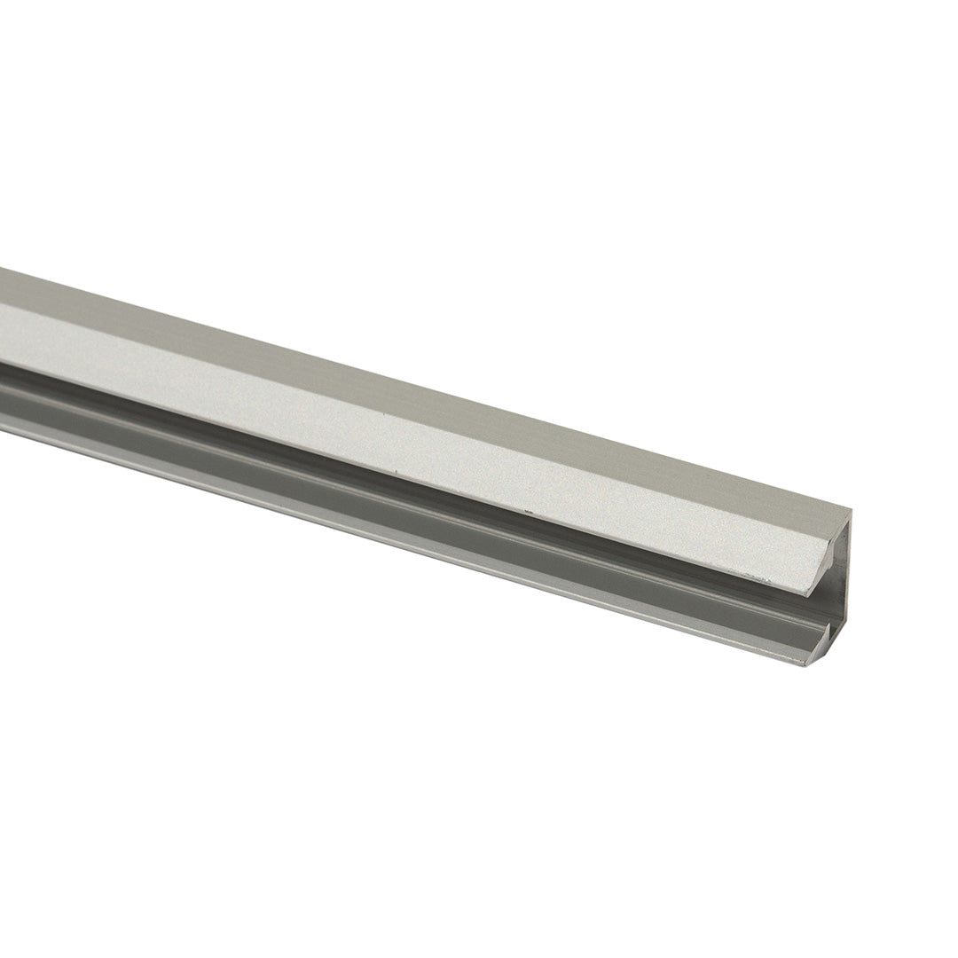 PERFIL ALUMINIO DE REPISA PARA TIRA LED, PLATA, 2M, IP44