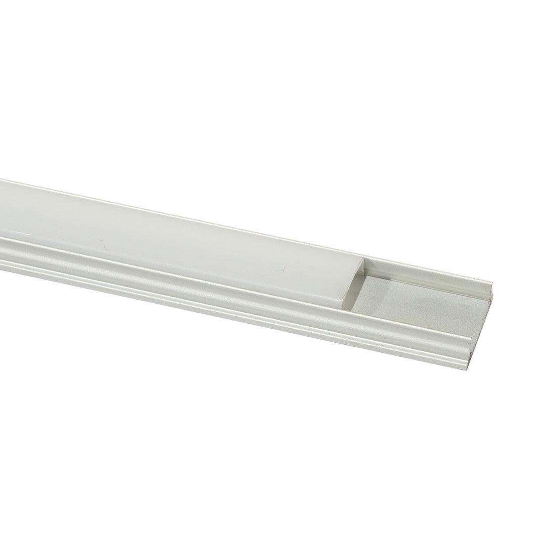 PERFIL ALUMINIO FLEXIBLE PLATA PARA TIRA LED, 3M, IP44