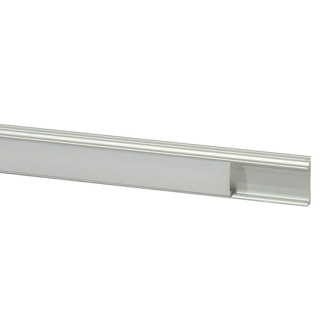 PERFIL ALUMINIO FLEXIBLE PLATA PARA TIRA LED, 3M, IP44