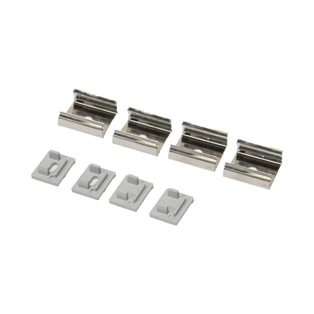 PERFIL ALUMINIO RECTANGULAR PLATA PARA TIRA, 2M, IP44