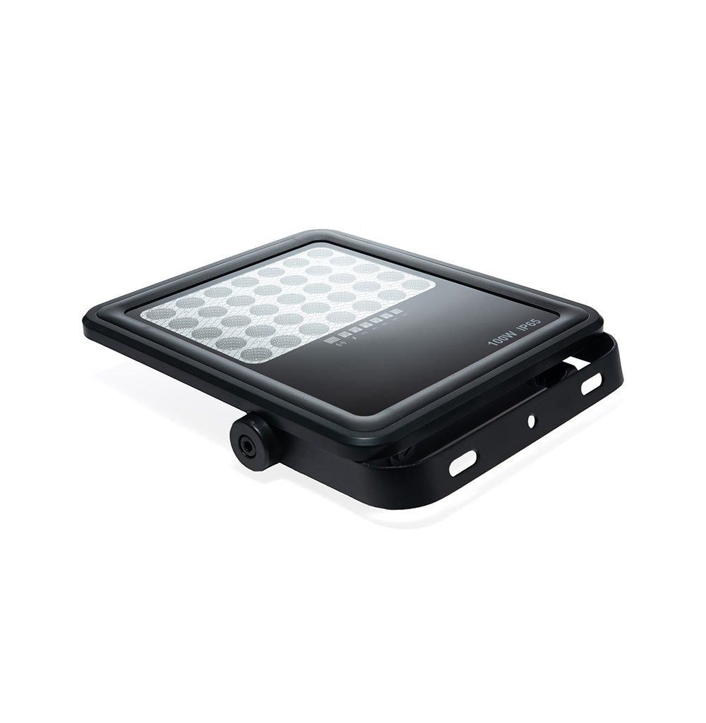 REFLECTOR CON PANEL SOLAR OBSIDIAN, 100W, LUZ FRÍA, 1500LM