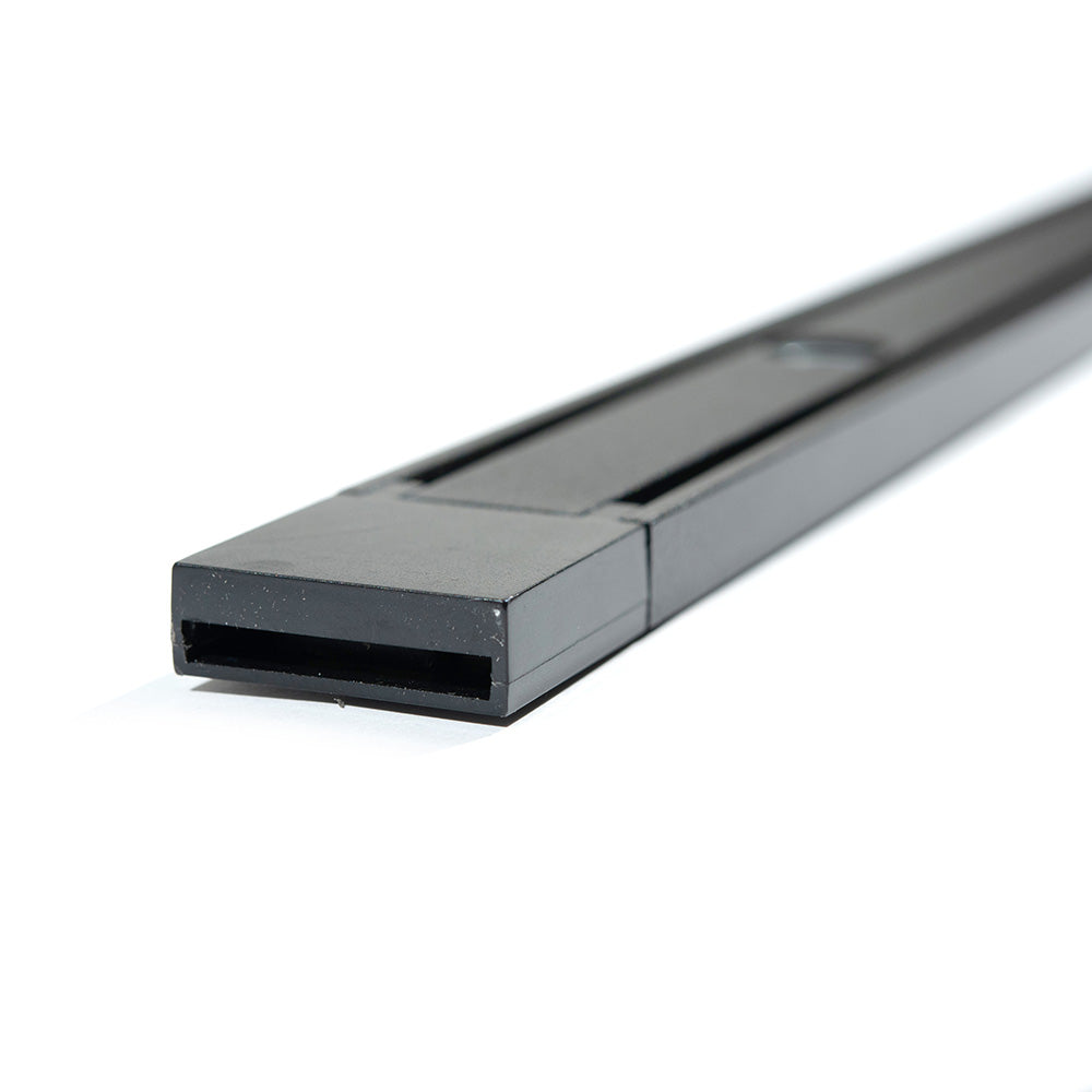 RIEL MAGNÉTICO SOBREPONER HS-ION ULTRA THIN NEGRO, 2 METROS