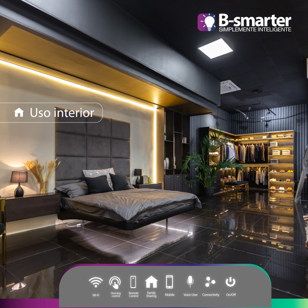 INTERRUPTOR TÁCTIL SMART BLANCO SIN NEUTRO, 1 BOTON, APP