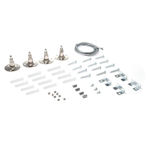 KIT COLGANTE PARA PANEL, 4 PIEZAS, 1 METRO CABLE DE ACERO