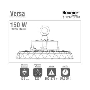 HIGHBAY UFO LED 100W, BLANCOS DINÁMICOS, ATENUABLE IK09 IP65