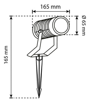 LÁMPARA PARA JARDÍN TIPO ESTACA SCOPE A, 8 W, LUZ FRÍA, IP65