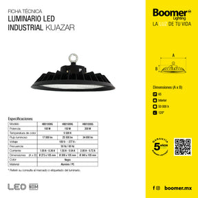 HIGHBAY UFO LED 200W, 5500K, IK09, THD<20%, 34000lm, 6KV SBT