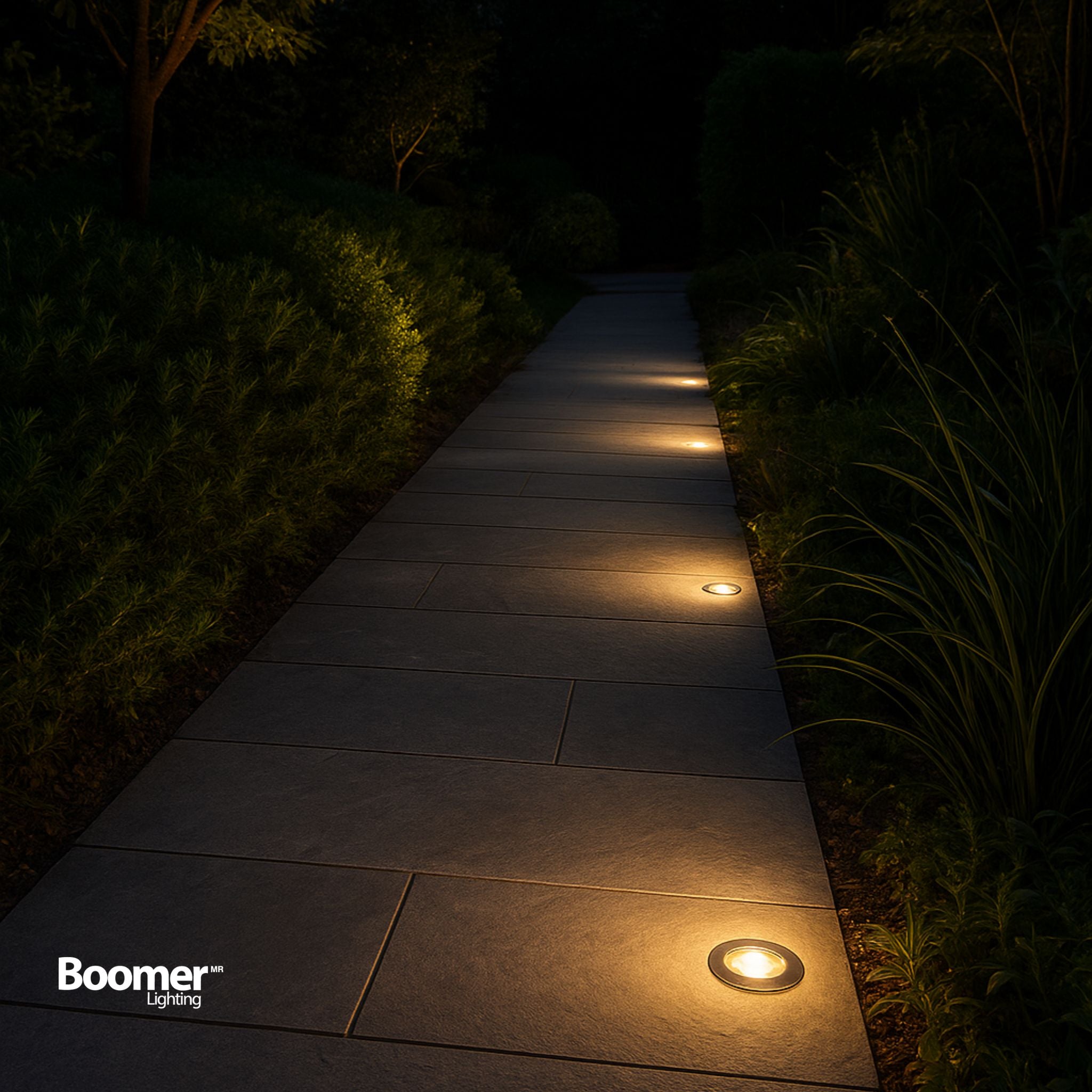 EMPOTRABLE LED REDONDO DE PISO 9W LUZ CÁLIDA 3000K IP66 EXTERIOR