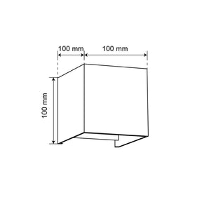 LÁMPARA ARBOTANTE BOX 3D BLANCO, 6W, LUZ CÁLIDA, EXTERIOR