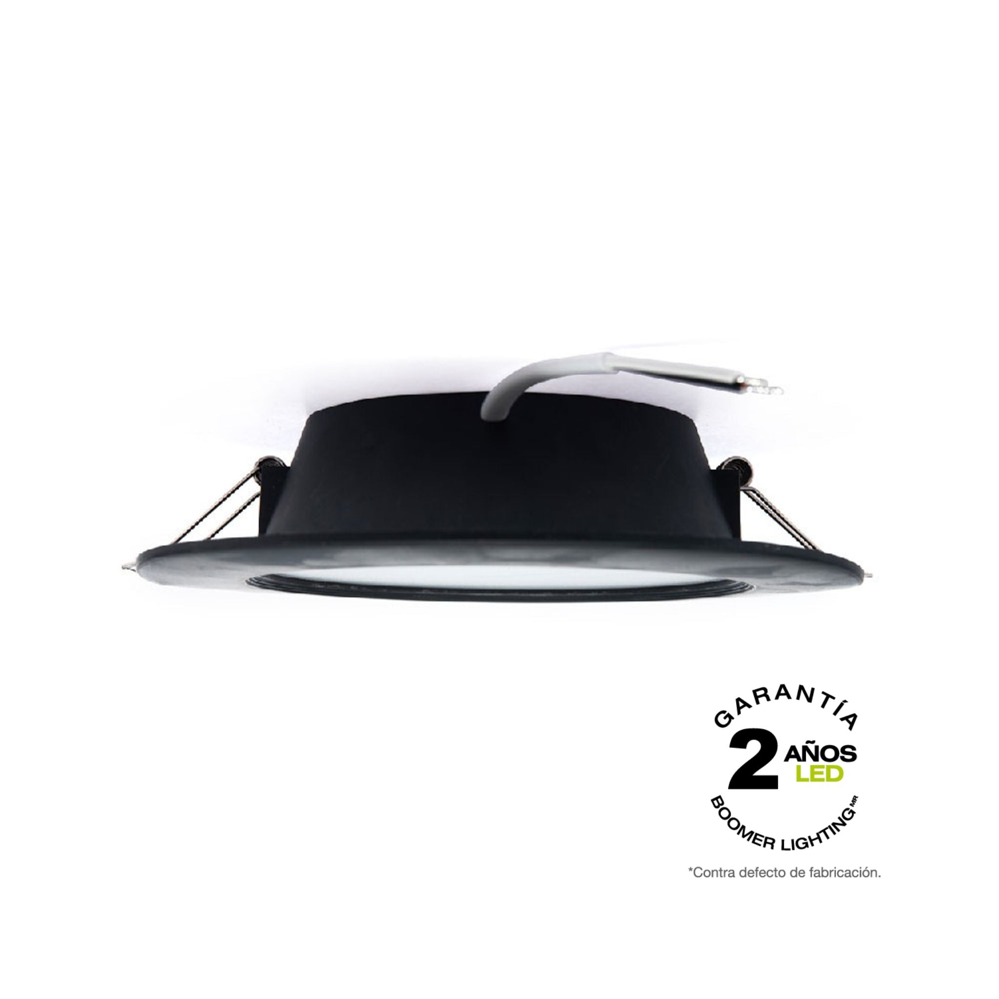 EMPOTRABLE LED NEGRO 10.5W LUZ CÁLIDA 1050LM IP20