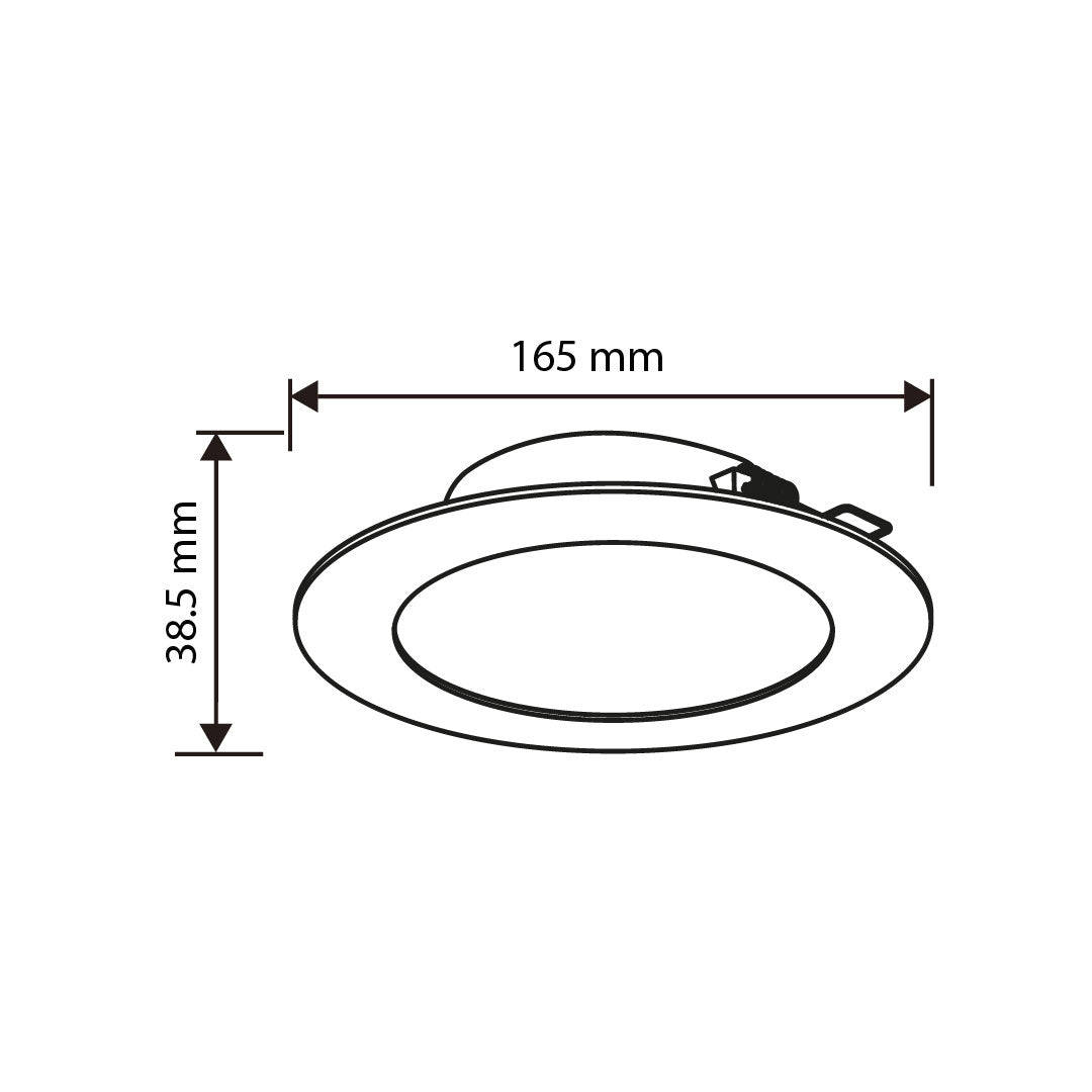 EMPOTRABLE BLANCO 10.5W ATENUABLE LUZ CÁLIDA PARA BOTE 1050LM